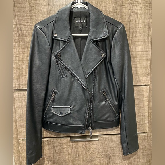 Guess Faux Leather Jacket size S - Picture 2 of 7